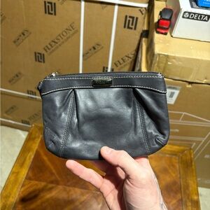 Woman’s Coach Wristlet Black